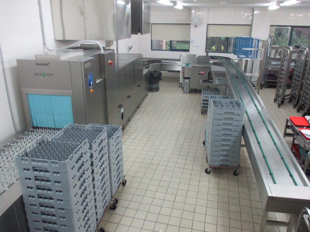 Moffat Wexiodisk Flight Dish Washing system at La Trobe Regional Hospital Victoria
