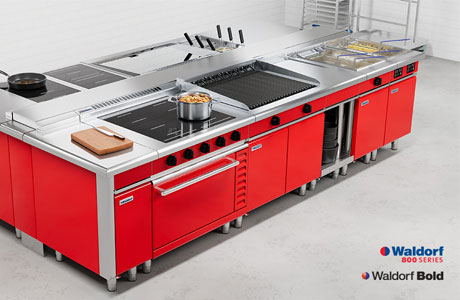 waldorf bold blue seal induction cooktop range