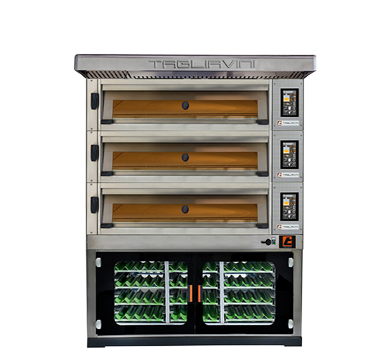 tagliavini 3emt24676bspt - 3 deck electric modular deck oven / prover under