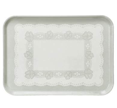aladdin temp-rite 98476 fibreglass tray low edge - antique parchment