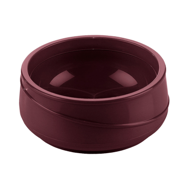 aladdin temp-rite alb250 - 8oz / 230ml allure insulated round bowl - burgundy
