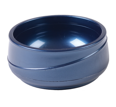 aladdin temp-rite alb500 - 8oz / 230ml allure insulated round bowl - sapphire