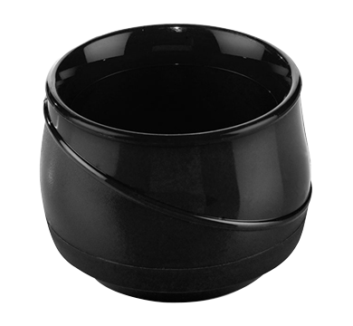aladdin temp-rite alc370 - 5oz / 150ml allure insulated round bowl - black