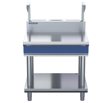 blue seal evolution series b90s-ls - 900mm bench top with salamander support  leg stand