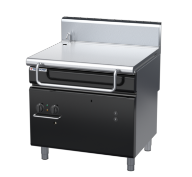 waldorf bold bp8080geh-b0 900mm gas bratt pan electric lift with high splashback