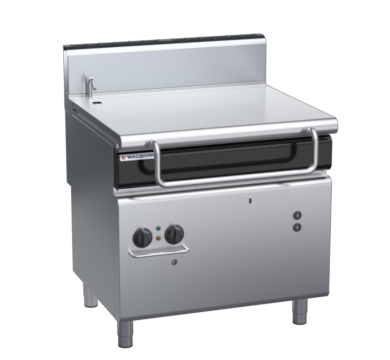 waldorf cue bp8080geh-c0 900mm gas bratt pan electric lift with high splashback