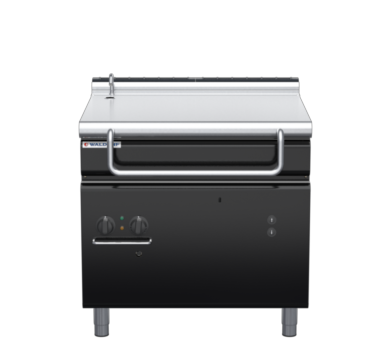 waldorf bold bp8080gel-b0 900mm gas bratt pan electric lift with low splashback