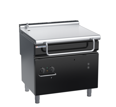 waldorf bold bp8080gel-b0 900mm gas bratt pan electric lift with low splashback