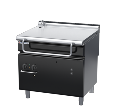 waldorf bold bp8080gel-b0 900mm gas bratt pan electric lift with low splashback
