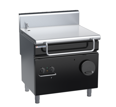 waldorf bold bp8080gh-b0 900mm gas bratt pan manual lift with high splashback