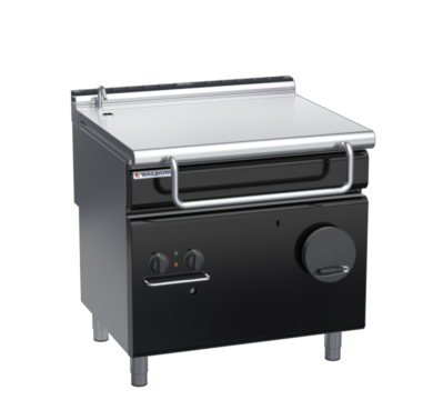 waldorf bold bp8080gl-b0 900mm gas bratt pan manual lift with low splashback