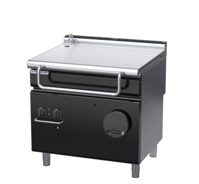 waldorf bold bp8080gl-b0 900mm gas bratt pan manual lift with low splashback