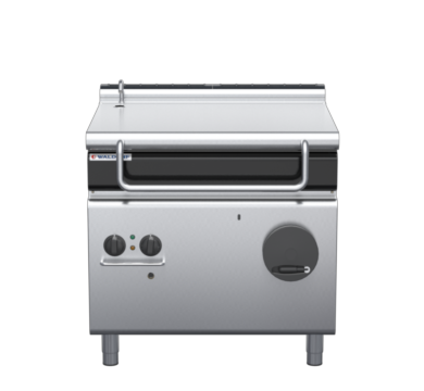 waldorf cue bp8080gl-c0 900mm gas bratt pan manual lift with low splashback