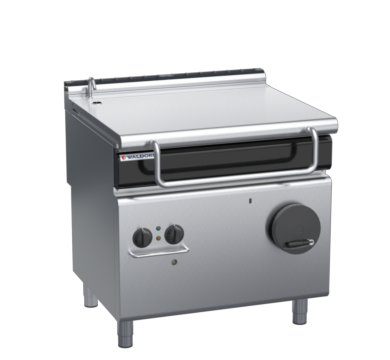 waldorf cue bp8080gl-c0 900mm gas bratt pan manual lift with low splashback