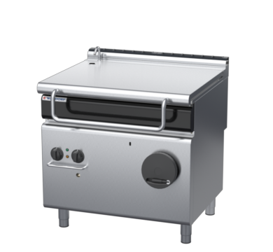 waldorf cue bp8080gl-c0 900mm gas bratt pan manual lift with low splashback