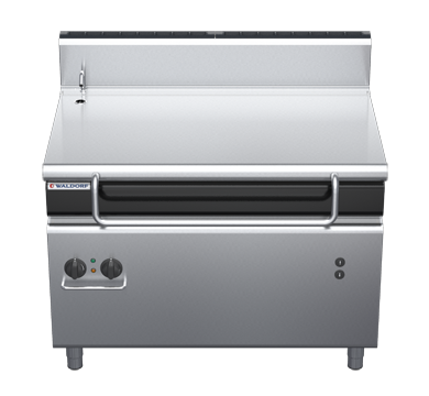waldorf cue bp8120eeh-c0 1200mm electric bratt pan with high splashback