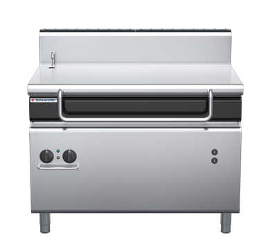 waldorf cue bp8120eeh-c0 1200mm electric bratt pan with high splashback