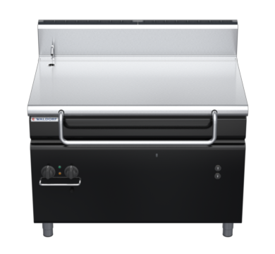 waldorf bold bp8120geh-b0 1200mm gas bratt pan electric lift with high splashback