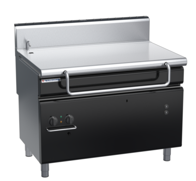 waldorf bold bp8120geh-b0 1200mm gas bratt pan electric lift with high splashback
