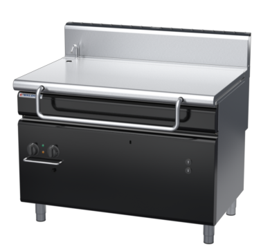 waldorf bold bp8120geh-b0 1200mm gas bratt pan electric lift with high splashback