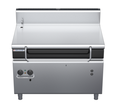 waldorf cue bp8120geh-c0 1200mm gas bratt pan with high splashback