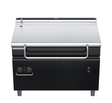 waldorf bold bp8120gel-b0 1200mm gas bratt pan electric lift with low splashback