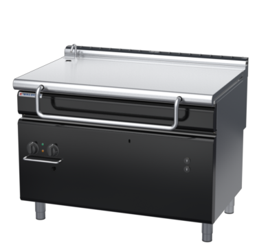waldorf bold bp8120gel-b0 1200mm gas bratt pan electric lift with low splashback