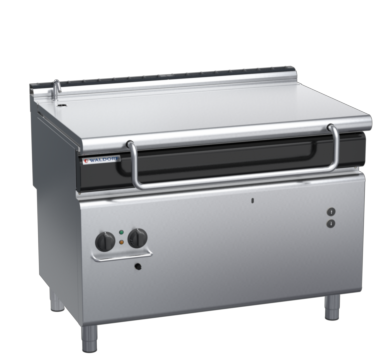 waldorf cue bp8120gel-c0 1200mm gas bratt pan electric lift with low splashback