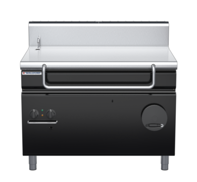 waldorf bold bp8120gh-b0 1200mm gas bratt pan manual lift with high splashback
