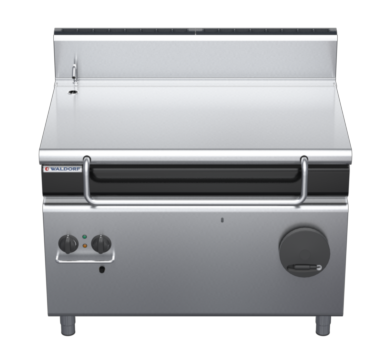 waldorf cue bp8120gh-c0 1200mm gas bratt pan manual lift with high splashback