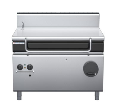 waldorf cue bp8120gh-c0 1200mm gas bratt pan manual lift with high splashback