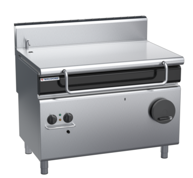 waldorf cue bp8120gh-c0 1200mm gas bratt pan manual lift with high splashback