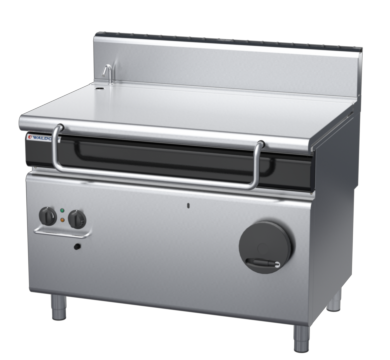 waldorf cue bp8120gh-c0 1200mm gas bratt pan manual lift with high splashback