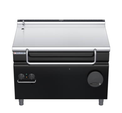 waldorf bold bp8120gl-b0 1200mm gas bratt pan manual lift with low splashback