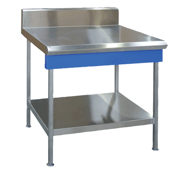 blue seal evolution series b90-ls - 900mm profiled in-fill table - leg stand