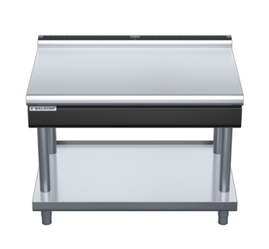 waldorf cue bt8120l-ls-c0 1200mm bench top on leg stand and low splashback