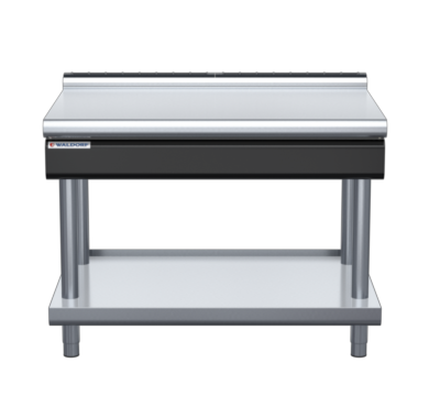 waldorf cue bt8120l-ls-c0 1200mm bench top on leg stand and low splashback