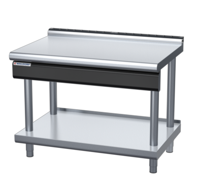waldorf cue bt8120l-ls-c0 1200mm bench top on leg stand and low splashback