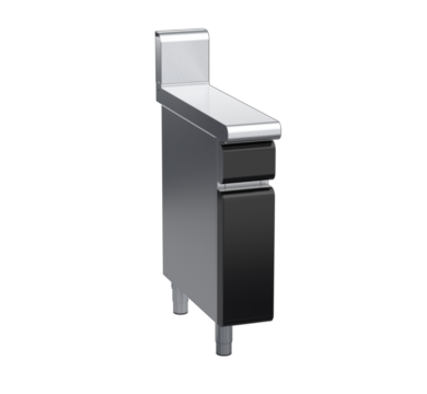 waldorf bold bt8200h-cb-b0 200mm bench top on cabinet base and high splashback