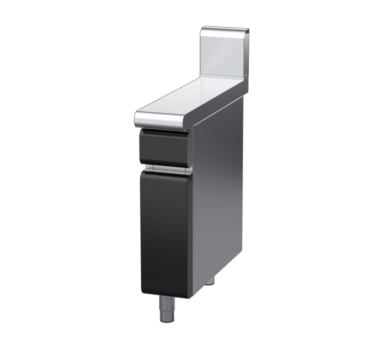 waldorf bold bt8200h-cb-b0 200mm bench top on cabinet base and high splashback