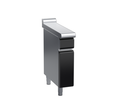 waldorf bold bt8200l-cb-b0 200mm bench top on cabinet base and low splashback
