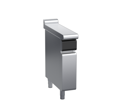 waldorf cue bt8200l-cb-c0 200mm bench top on cabinet base and low splashback