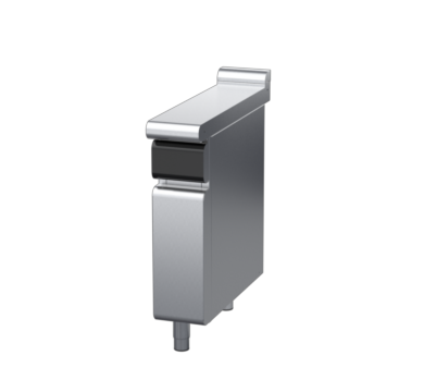 waldorf cue bt8200l-cb-c0 200mm bench top on cabinet base and low splashback