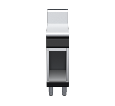 waldorf bold bt8300h-cb-b0 300mm bench top on cabinet base and high splashback