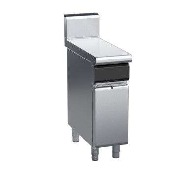waldorf cue bt8300h-cd-c0 300mm bench top on cabinet base with door and high splashback