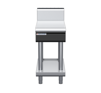 waldorf cue bt8450h-ls-c0 450mm bench top on leg stand and high splashback