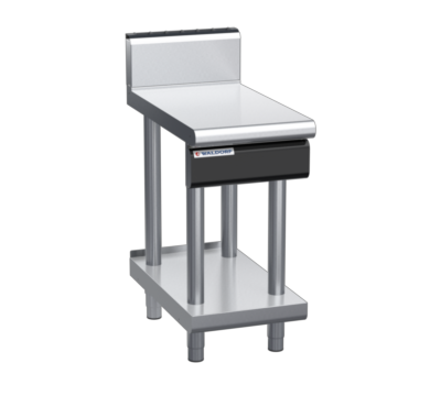 waldorf cue bt8450h-ls-c0 450mm bench top on leg stand and high splashback