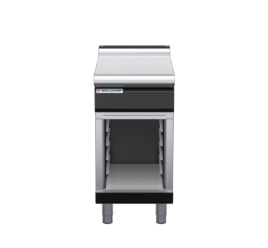 waldorf bold bt8450l-cb-b0 450mm bench top on cabinet base and low splashback