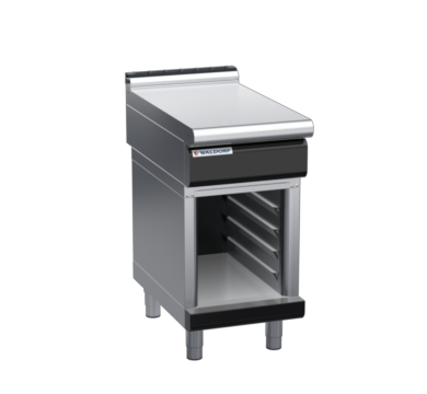 waldorf bold bt8450l-cb-b0 450mm bench top on cabinet base and low splashback