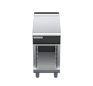 waldorf cue bt8450l-cb-c0 450mm bench top on cabinet base and low splashback